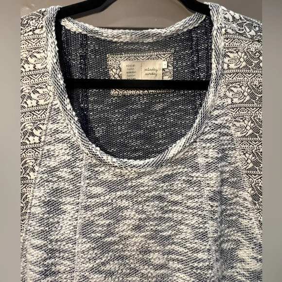 Anthropologie Saturday Sunday Size Small gray white long sleeve dress - Picture 3 of 12